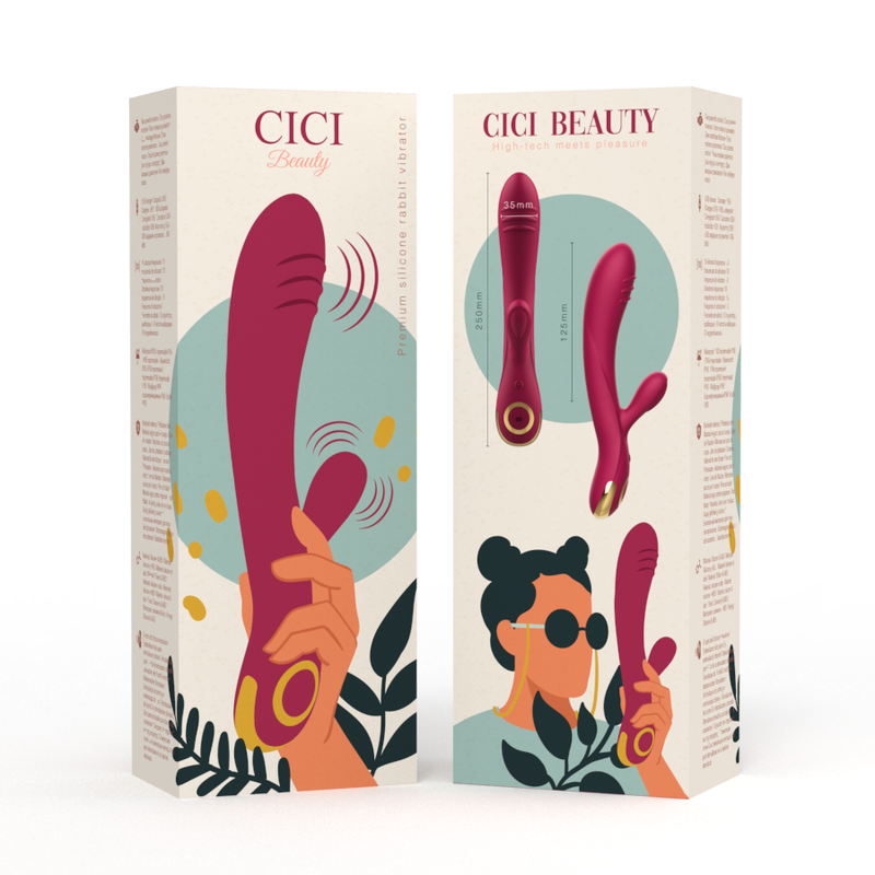 CICI BEAUTY - VIBRADOR DE CONEJO DE SILICONA PREMIUM