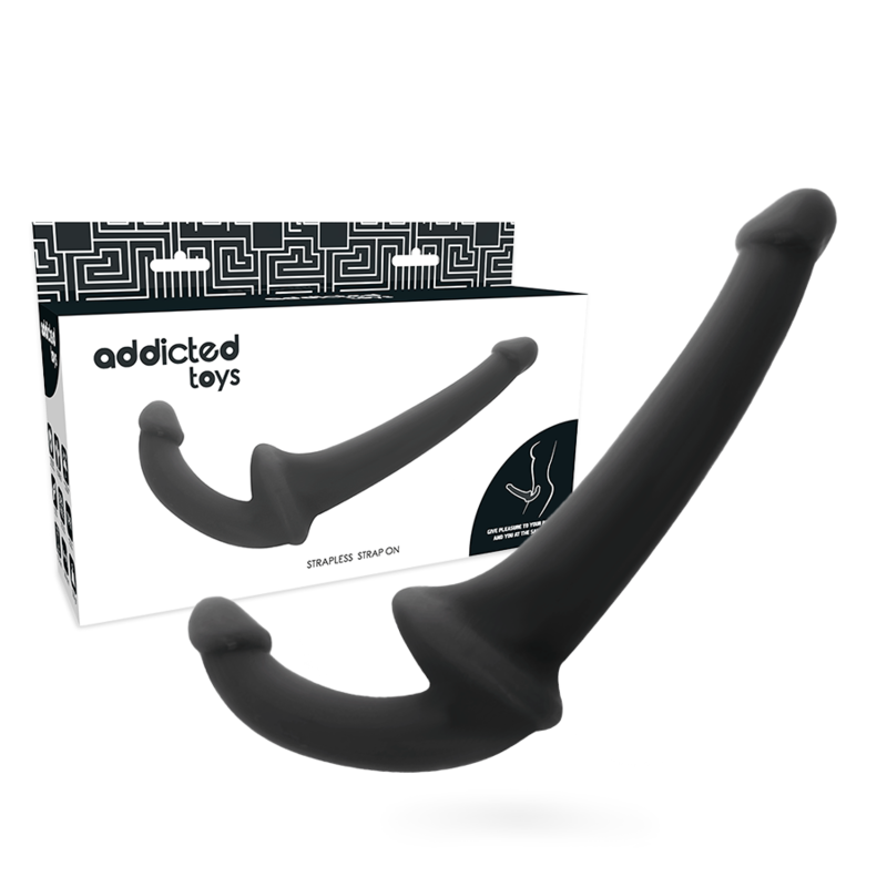 JUGUETES ADICTO - DILDO CON ARN S SIN SUJECIÓN NEGRO