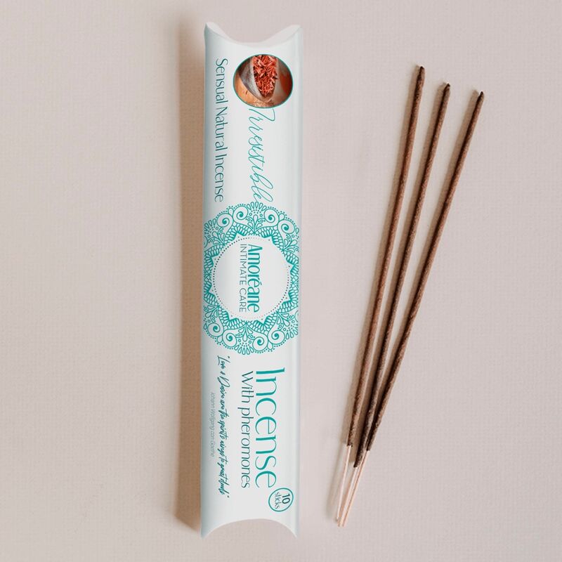 AMOREANE - INCIENSO IRRESISTIBLE CON FEROMONAS AROMA AMADERADO