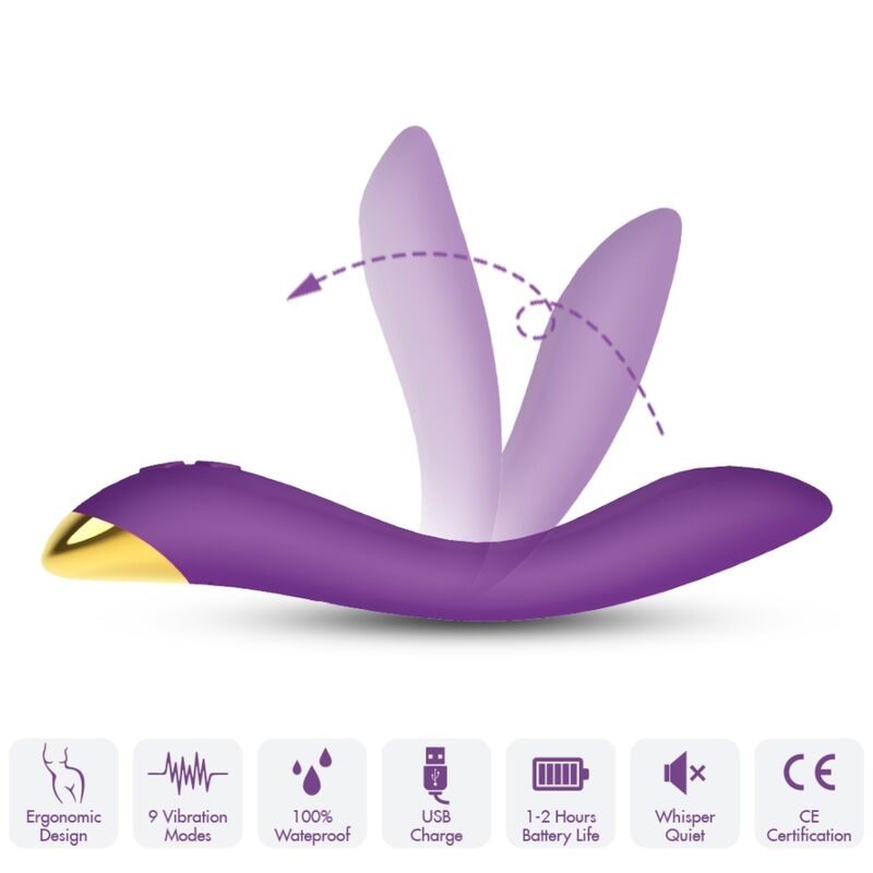 ARMONY - FLAMINGO VIBRADOR MULTIPOSICIÓN MORADO