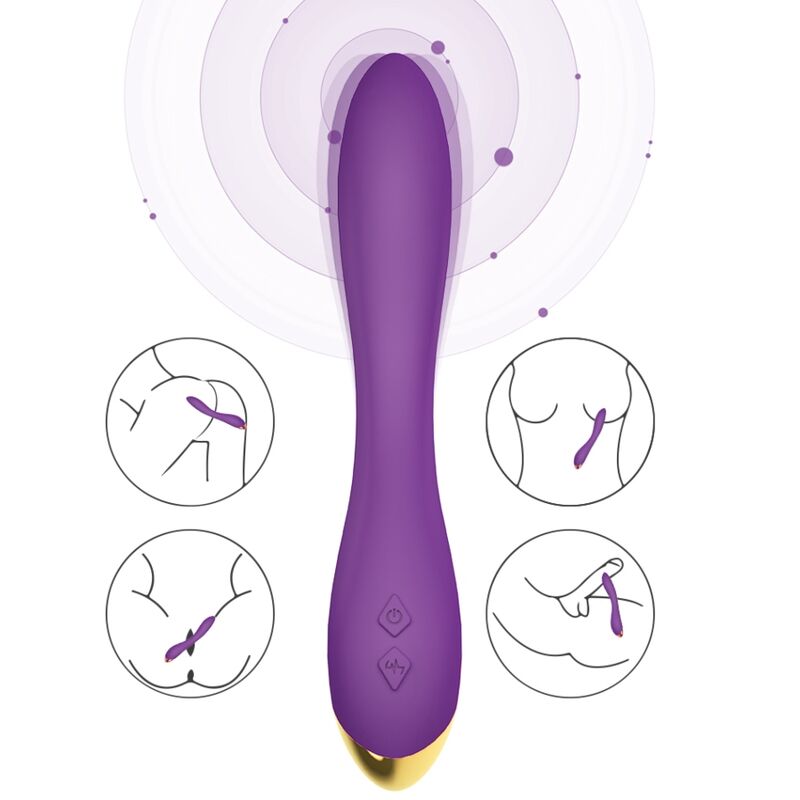 ARMONY - FLAMINGO VIBRADOR MULTIPOSICIÓN MORADO