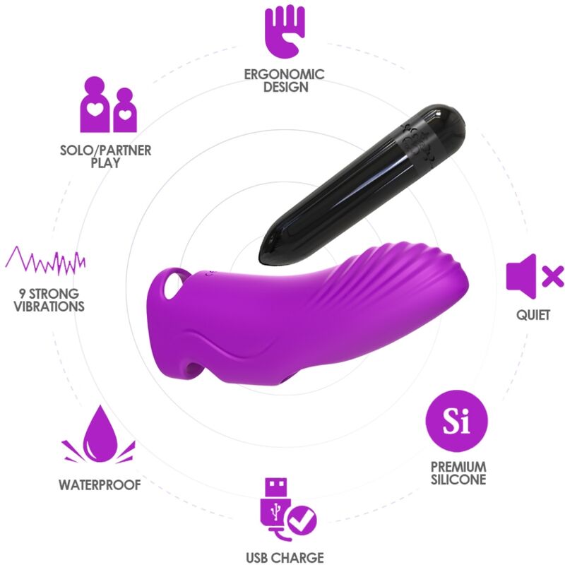 ARMONY - DEDO VIBRADOR AURORA FUCSIA