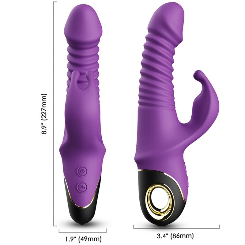 ARMONY - ZING DILDO VIBRADOR CONEJO MORADO