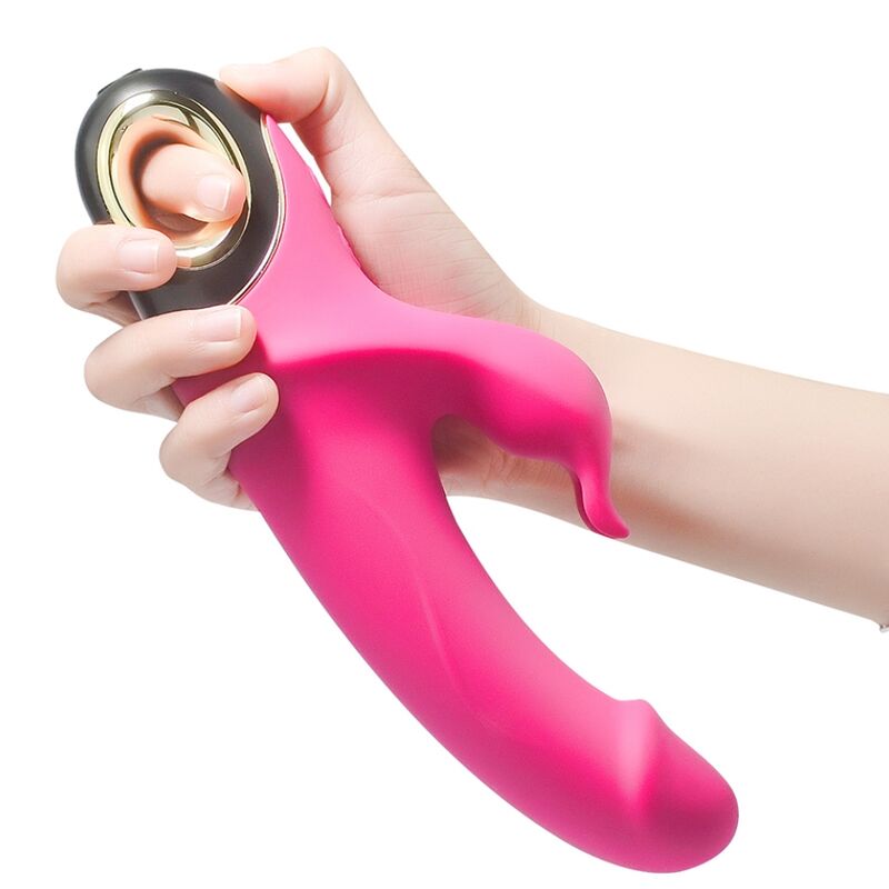 ARMONY - METEROR DILDO VIBRADOR CONEJO ROTADOR FUCSIA