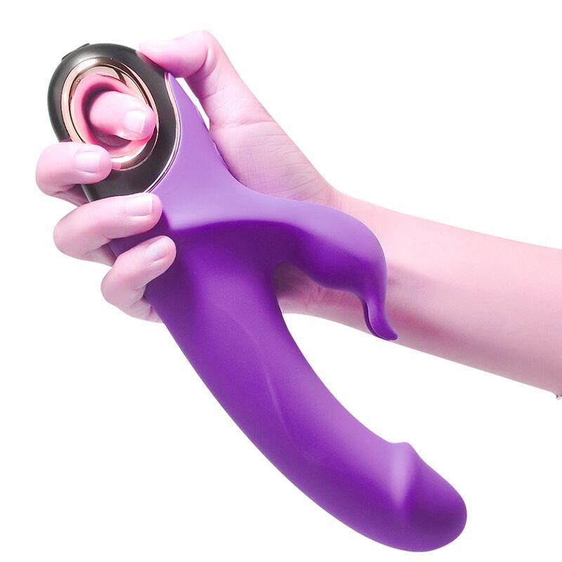 ARMONY - DILDO VIBRADOR CONEJO ROTADOR METEROR MORADO