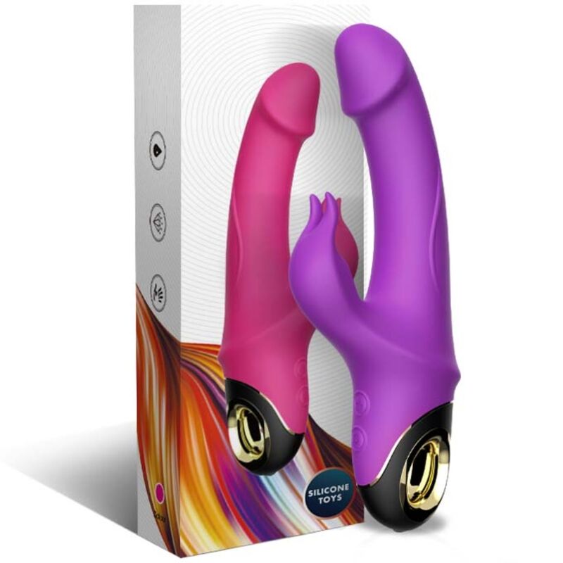 ARMONY - DILDO VIBRADOR CONEJO ROTADOR METEROR MORADO