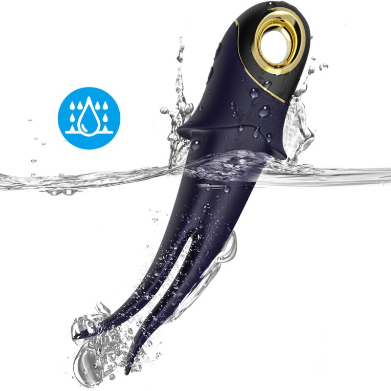 ARMONY - VIBRADOR SHADOW DOBLE CABEZAL AZUL PROVOCADOR