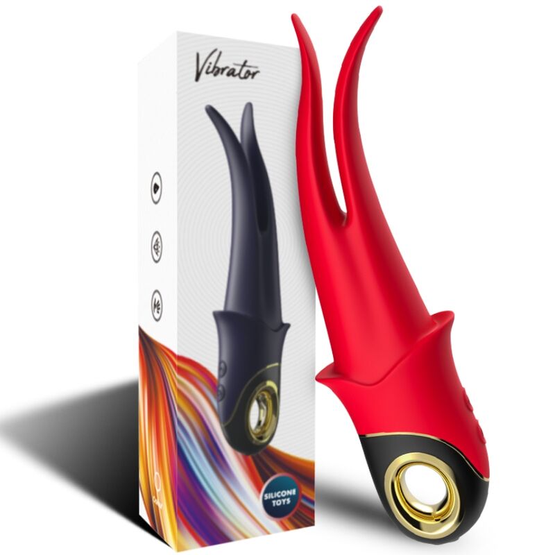 ARMONY - SHADOW VIBRADOR DOBLE CABEZAL ROJO PROVOCADOR
