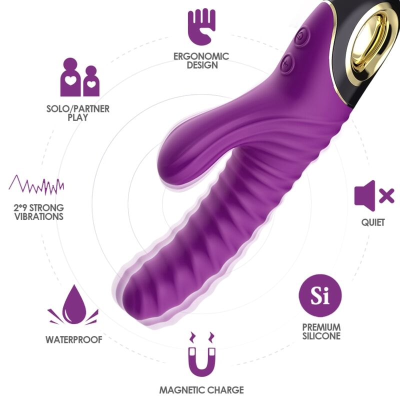 ARMONY - VIBRADOR ETERNITY SILICONA MORADO