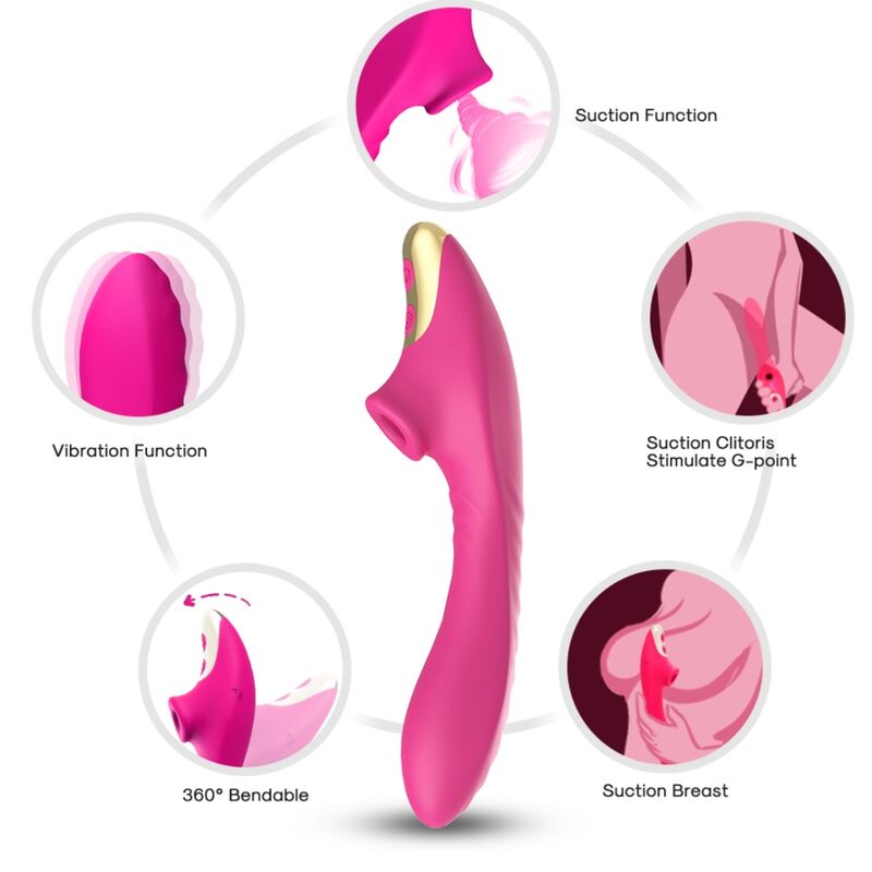 ARMONÍA - DUDU LAMIENDO CLITORIS VIBRADOR FUCSIA