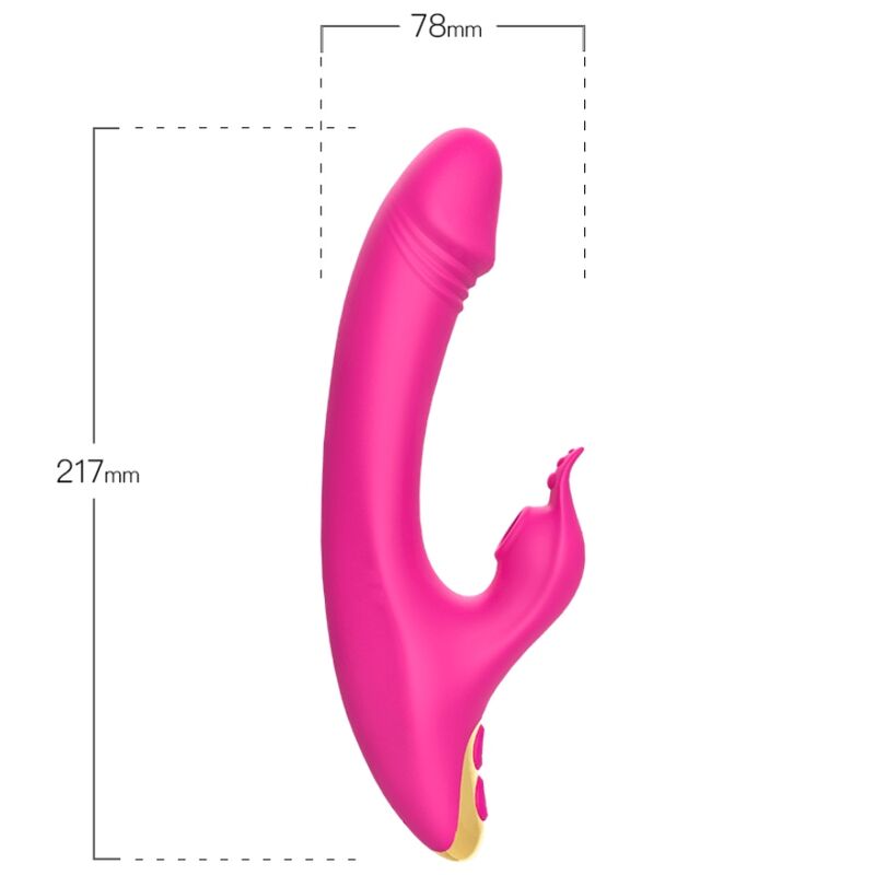 ARMONY - AMANT LIMPIADOR VIBRADOR DE CLÍTORIS Y PUNTO G FUCSIA