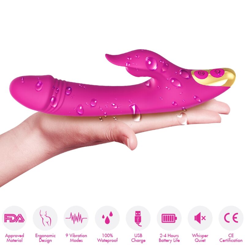 ARMONY - AMANT LIMPIADOR VIBRADOR DE CLÍTORIS Y PUNTO G MORADO