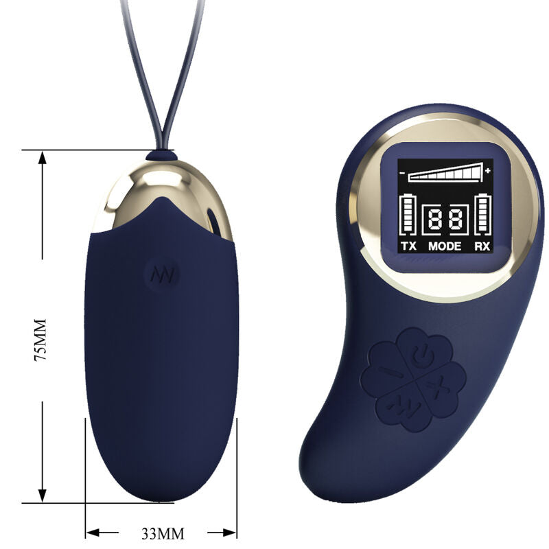 PRETTY LOVE - HUEVO VIBRADOR MINA CONTROL REMOTO AZUL