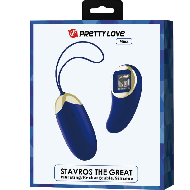 PRETTY LOVE - HUEVO VIBRADOR MINA CONTROL REMOTO AZUL