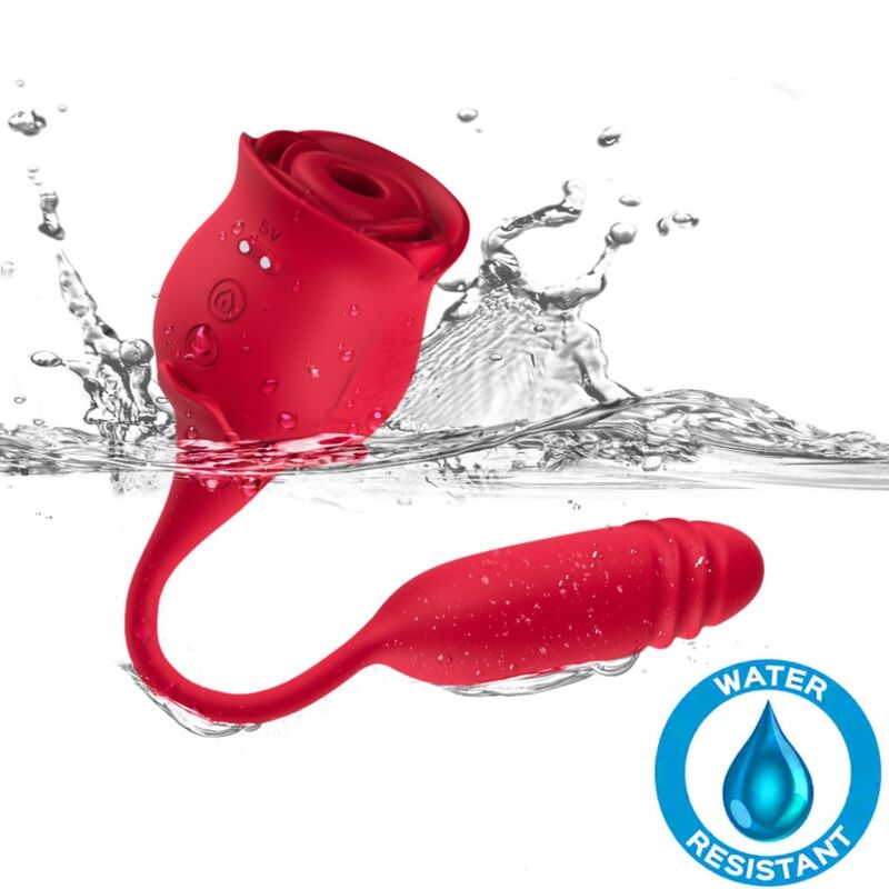 ARMONY - ROSEKNIGTH LIMPIADOR DE CLÍTORIS VIBRADOR Y VIBRADOR ROJO