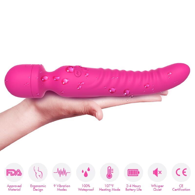 ARMONY - MASAJEADOR Y VIBRADOR MISSION EFECTO CALOR FUCSIA