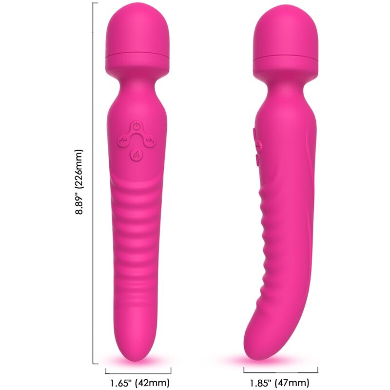 ARMONY - MASAJEADOR Y VIBRADOR MISSION EFECTO CALOR FUCSIA