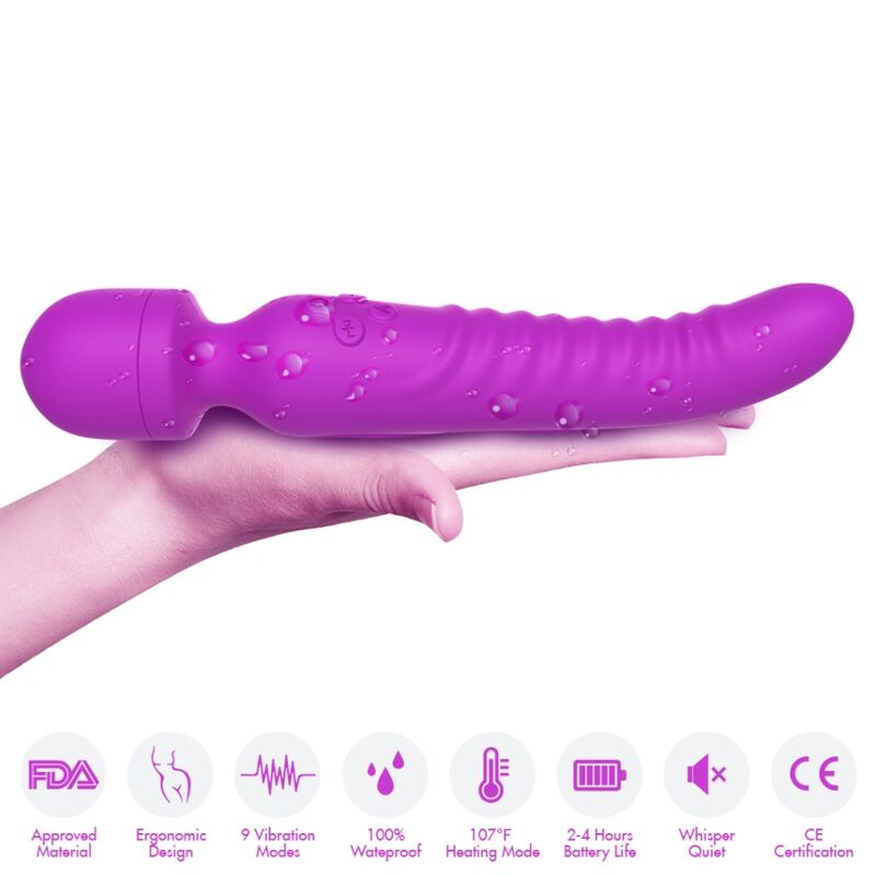 ARMONY - MASAJEADOR Y VIBRADOR MISSION EFECTO CALOR MORADO