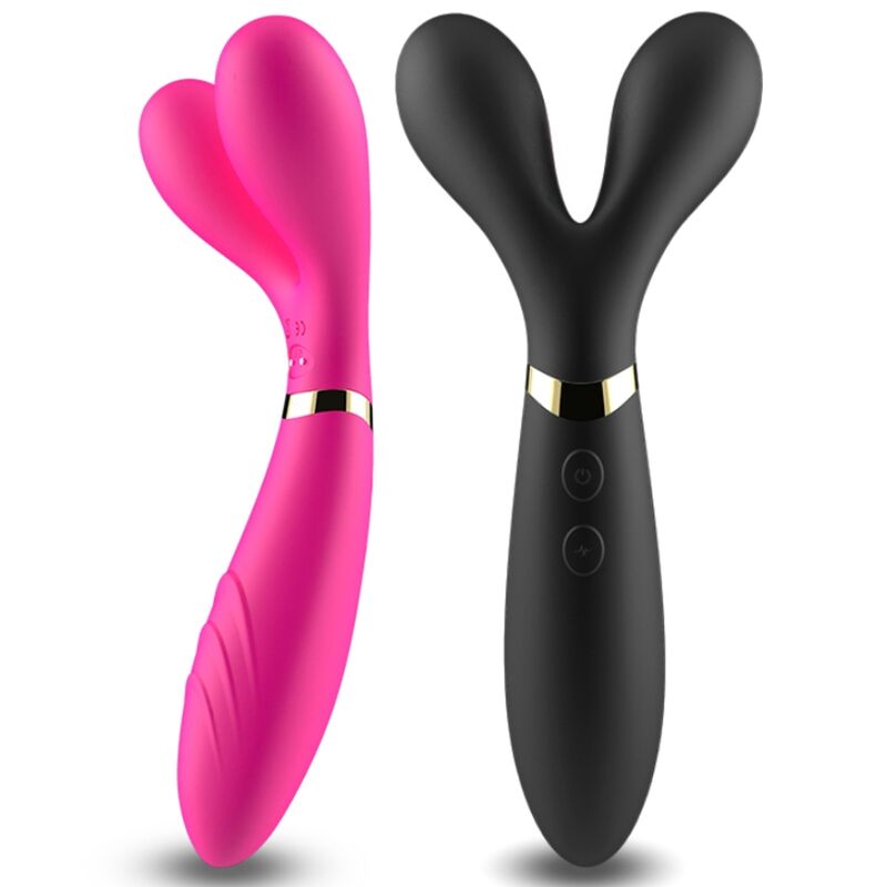 ARMONY - Y-WAND MASAJEADOR Y VIBRADOR DOBLE CABEZAL NEGRO