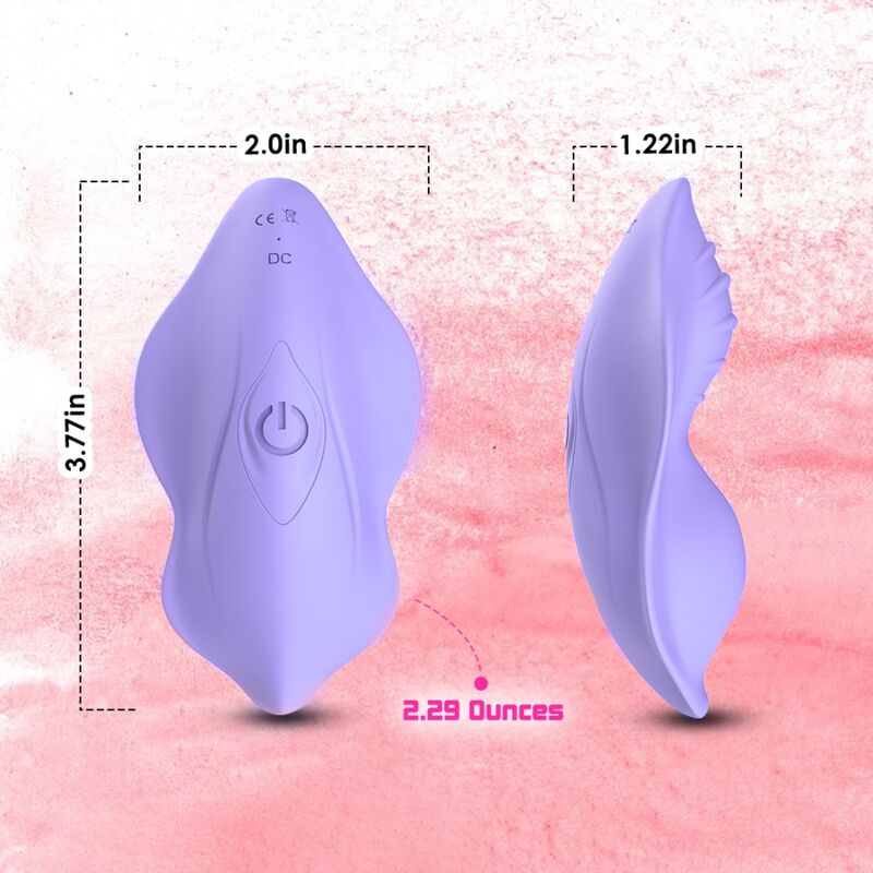 ARMONY - WHISPER BRAGUITAS VIBRADORAS CON CONTROL REMOTO MORADO