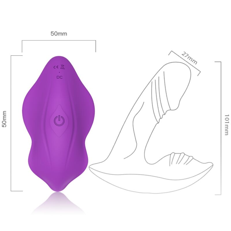 ARMONY - VIBRADOR SILBATO INTRODUCIBLE CONTROL REMOTO MORADO