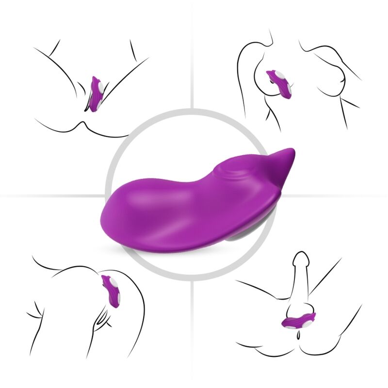 ARMONY - BRAGUITAS VIBRADORAS CON CONTROL REMOTO MARIPOSA MORADA