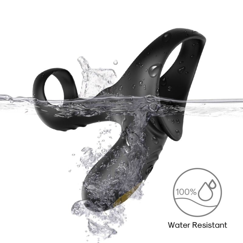 ARMONY - RANGER ANILLO VIBRADOR DOBLE PARA PAREJAS NEGRO