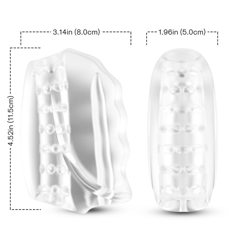ARMONY - MAESTRO MASTURBADOR Y VIBRADOR TRANSPARENTE