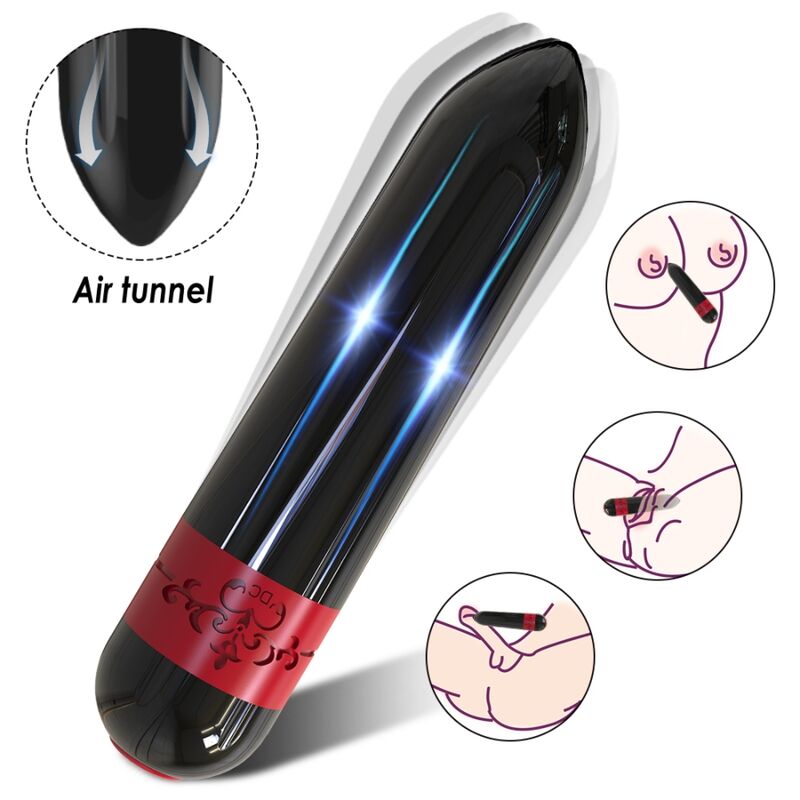 ARMONY - VIBRADOR COHETE BALA CONTROL REMOTO NEGRO