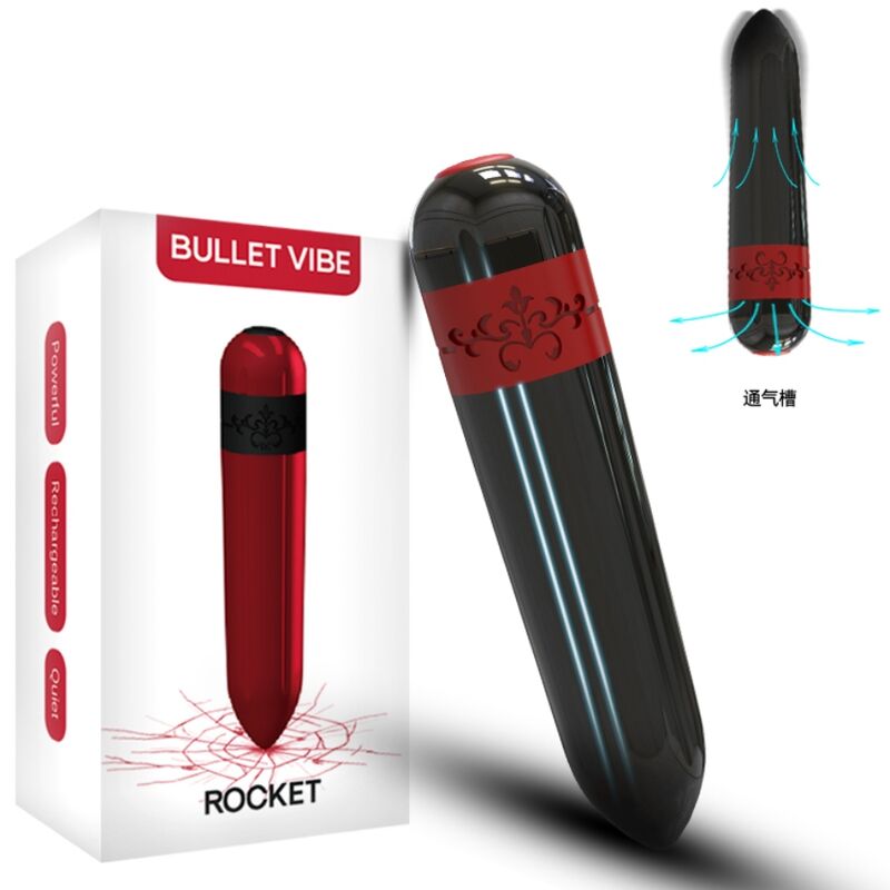 ARMONY - VIBRADOR COHETE BALA CONTROL REMOTO NEGRO