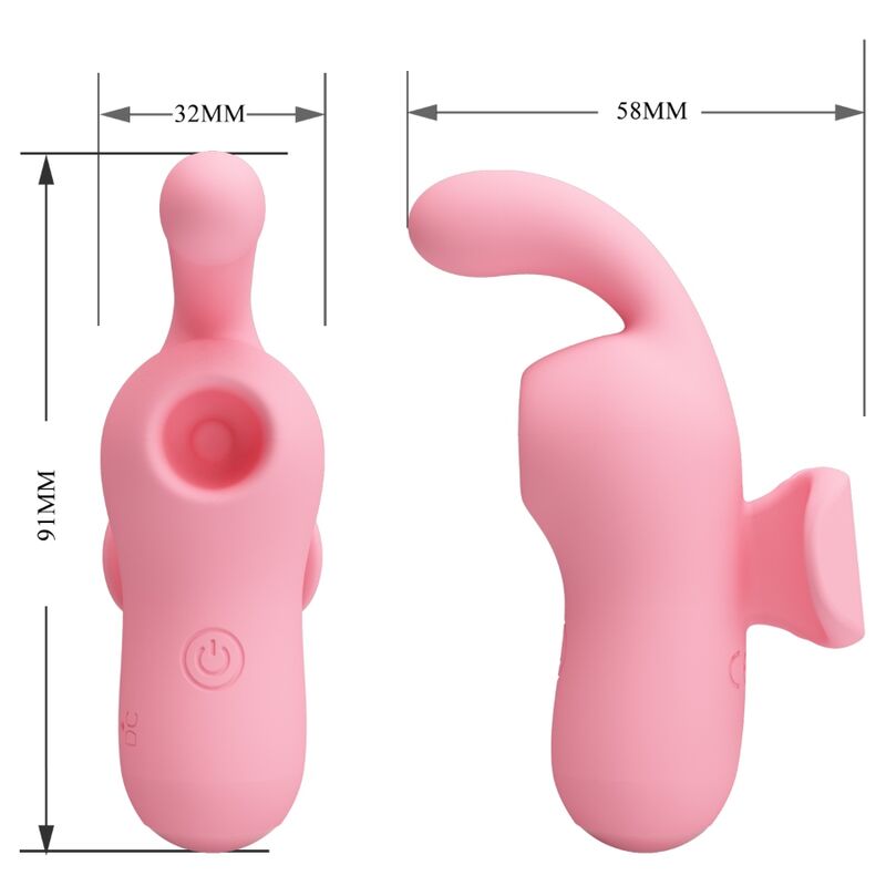 PRETTY LOVE - MINI JUGUETES DIVERTIDOS DE MAGIC FAIRY VIBRADOR Y SUCTOR