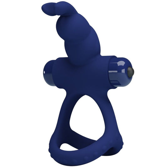 PRETTY LOVE - LUCHITO ANILLO VIBRADOR DOBLE CONEJO AZUL