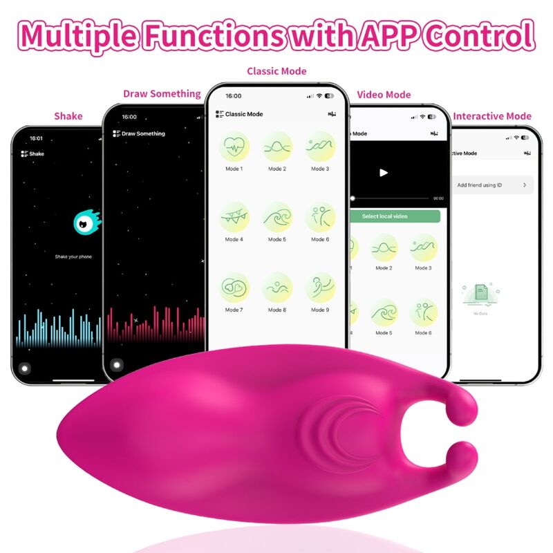 ARMONY - HONEYBEE BRAGUITAS VIBRADORAS PARA EL PUNTO G FUCSIA - APP GRATUITA