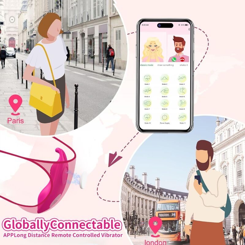 ARMONY - HONEYBEE BRAGUITAS VIBRADORAS PARA EL PUNTO G FUCSIA - APP GRATUITA