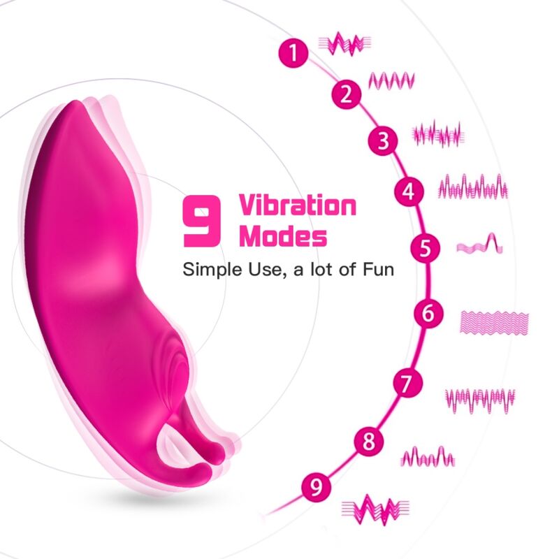 ARMONY - HONEYBEE BRAGUITAS VIBRADORAS CON CONTROL REMOTO PUNTO G FUCSIA