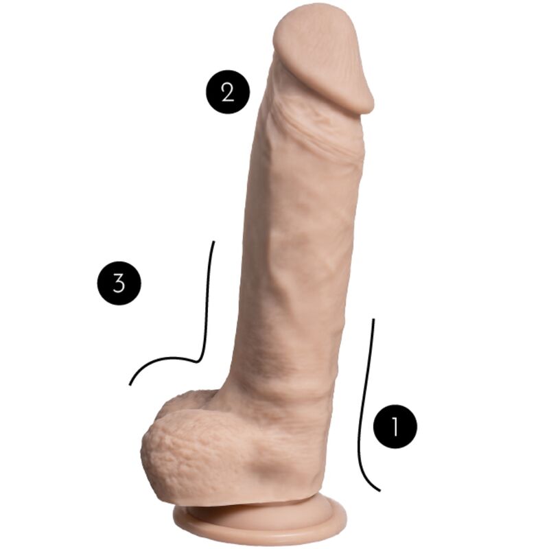 SILEXD - PENE SUPER REALISTA DE PIEL REAL TERMOREACTIVO 23 CM PREMIUM SILEXPAN CARNE
