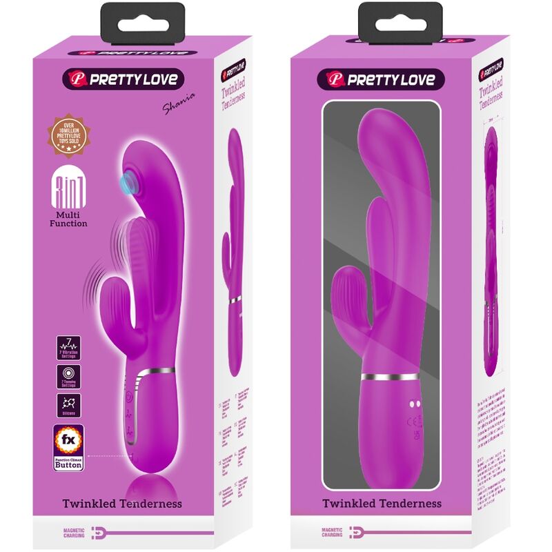 PRETTY LOVE - SHANIA TRIPLE RABBIT VIBRADOR MULTIFUNCIÓN ROSA
