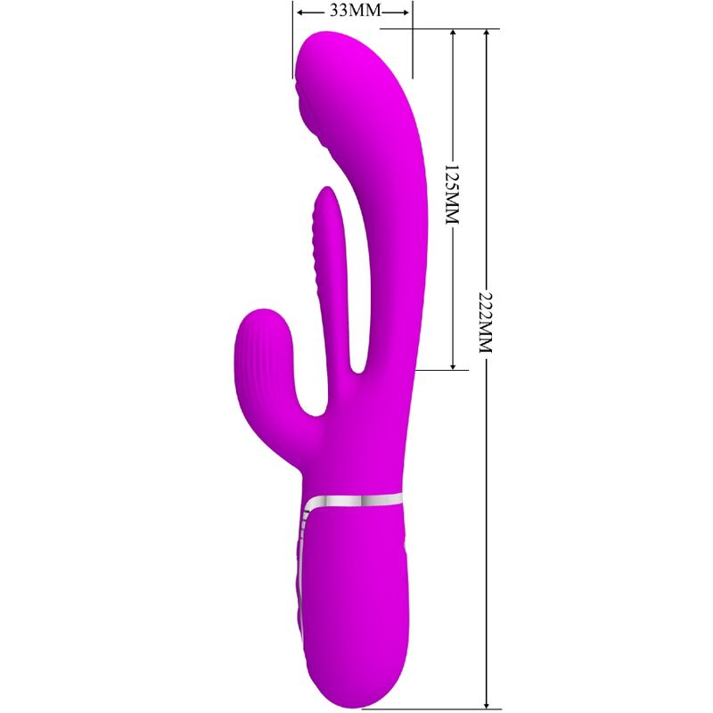 PRETTY LOVE - SHANIA TRIPLE RABBIT VIBRADOR MULTIFUNCIÓN ROSA