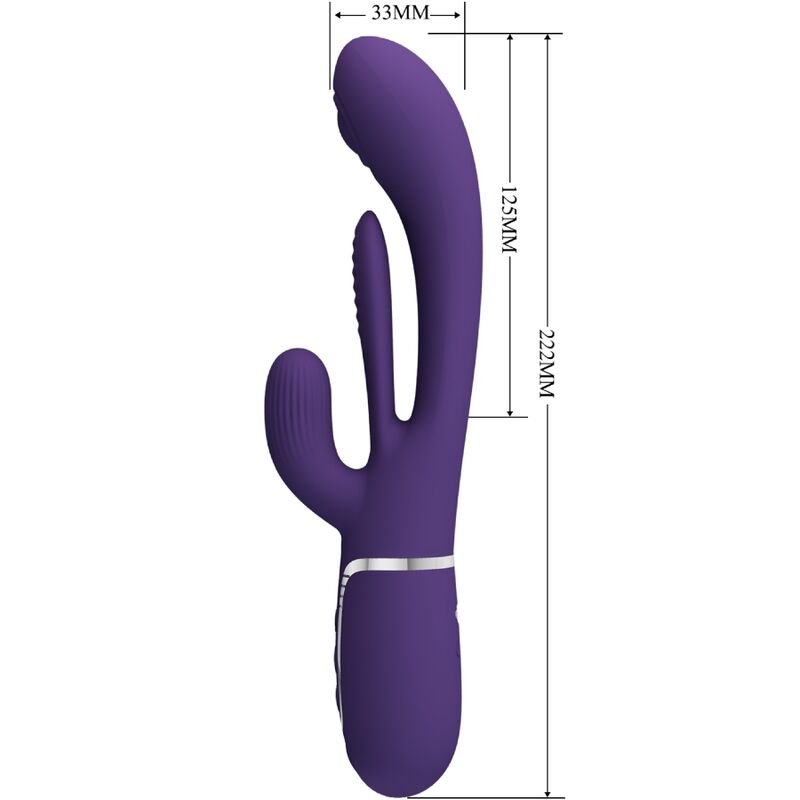 PRETTY LOVE - SHANIA TRIPLE RABBIT VIBRADOR MULTIFUNCIÓN MORADO