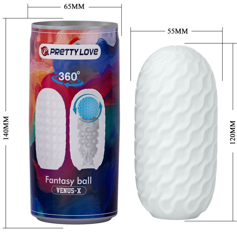 PRETTY LOVE - MASTURBADOR MASCULINO VENUS X BLANCO