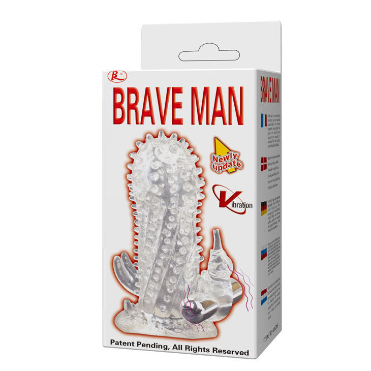 BAILE - EXTENSIÓN DE PENE CON VIBRADOR BRAVE MAN RABBIT