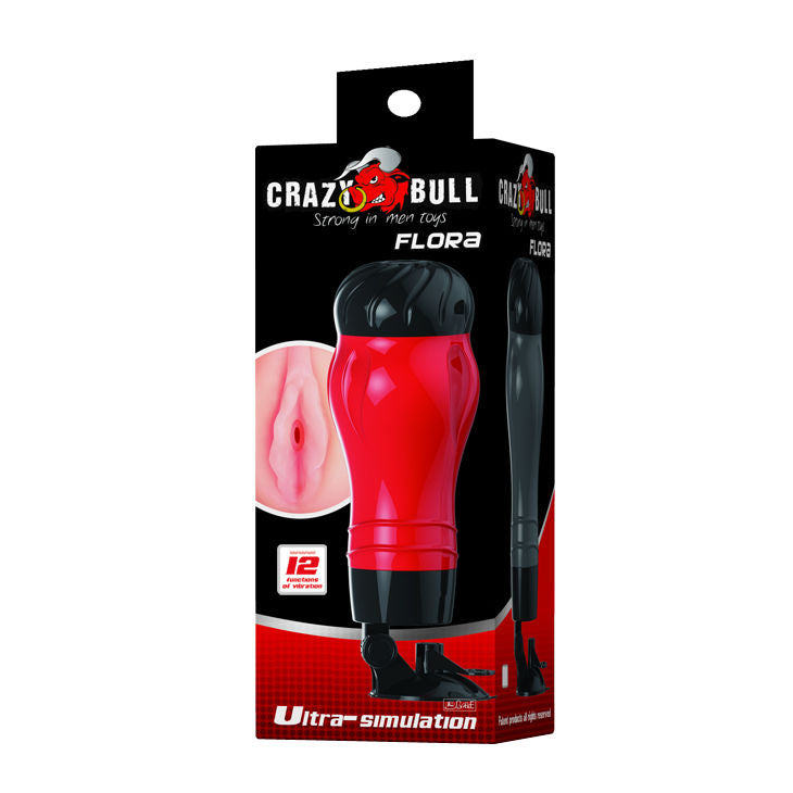 CRAZY BULL - VAGINA FLORA CON BASE MASTURBADORA