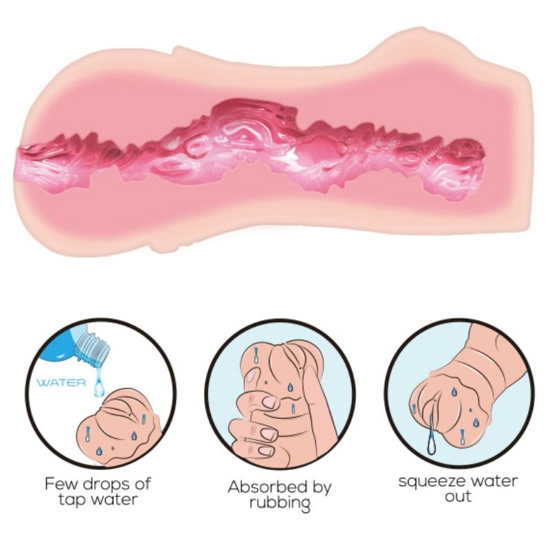 CRAZY BULL - MASTURBADOR DE VAGINA CON PIEL DE AGUA