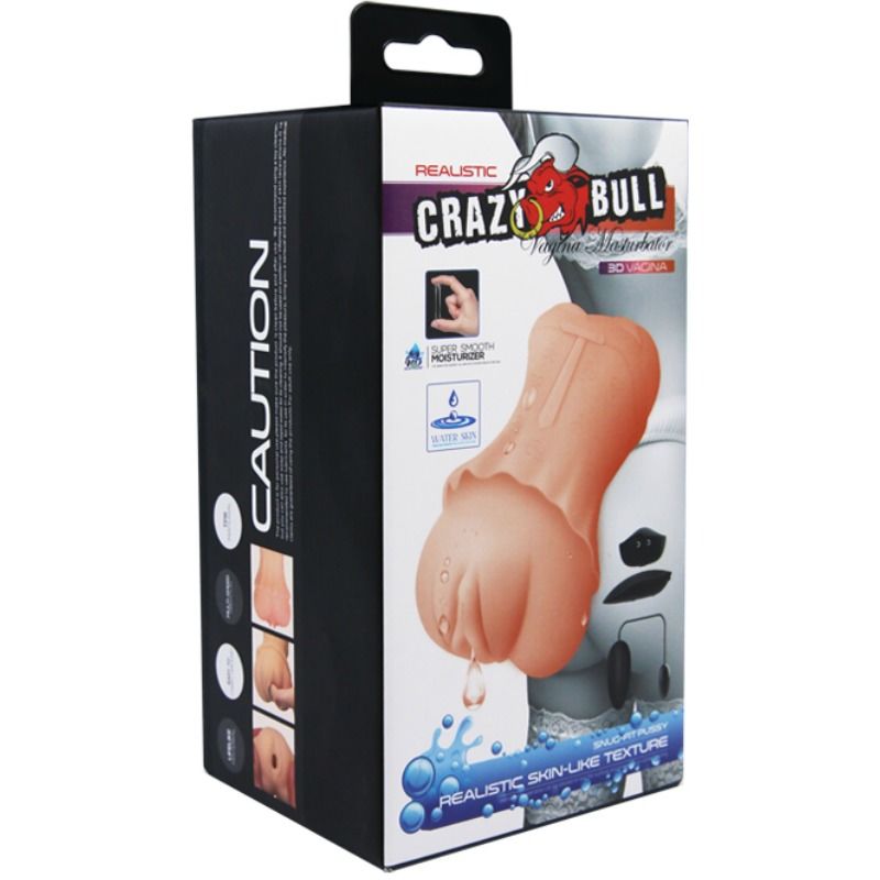 CRAZY BULL - MASTURBADOR DE VAGINA WATER SKIN CON BALA VIBRADORA 2