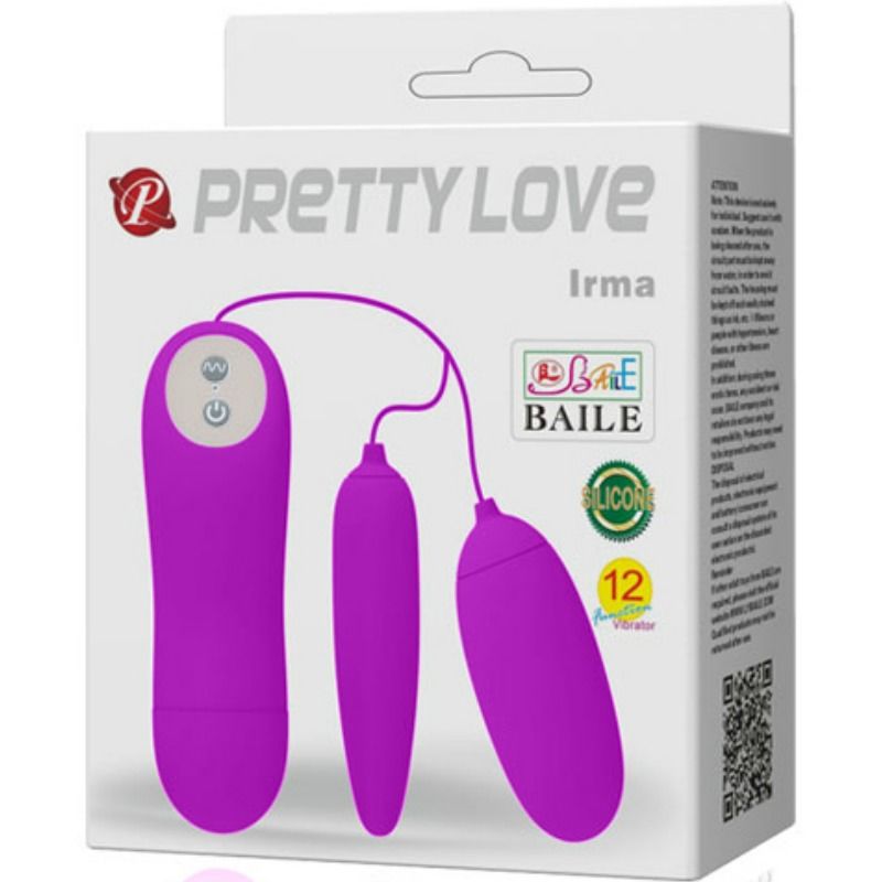PRETTY LOVE - HUEVO VIBRADOR DOBLE IRMA