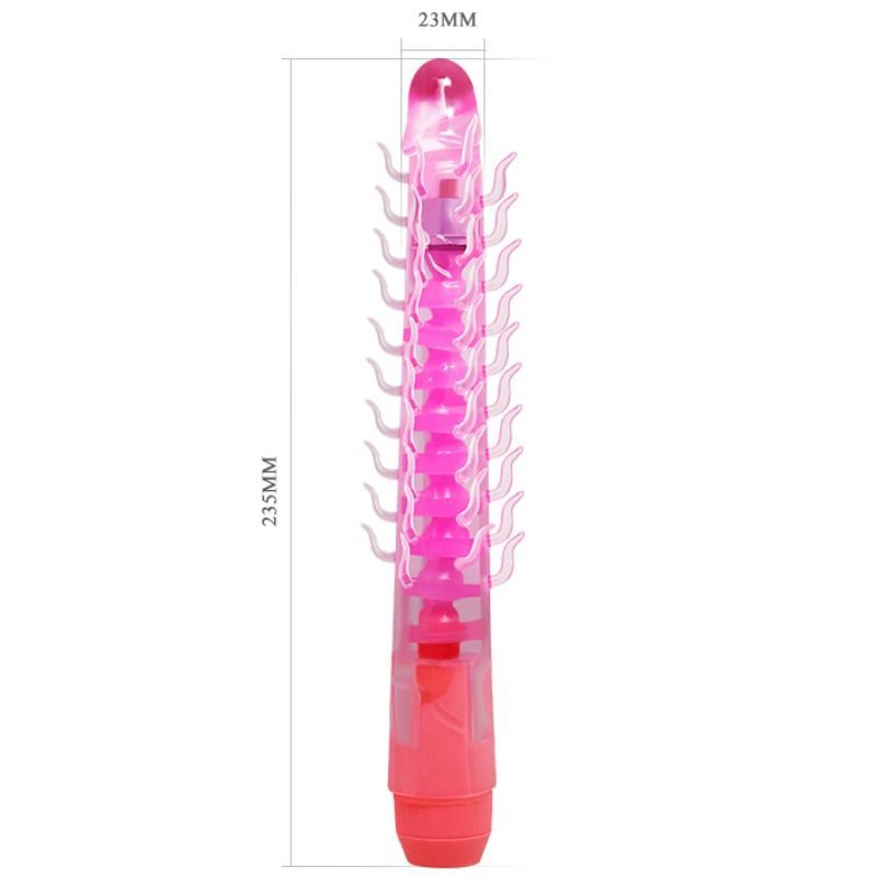 BAILE - DILDO VIBRADOR FLEXI VIBE SENSUAL SPINE FLEXIBLE LILA 23,5 CM