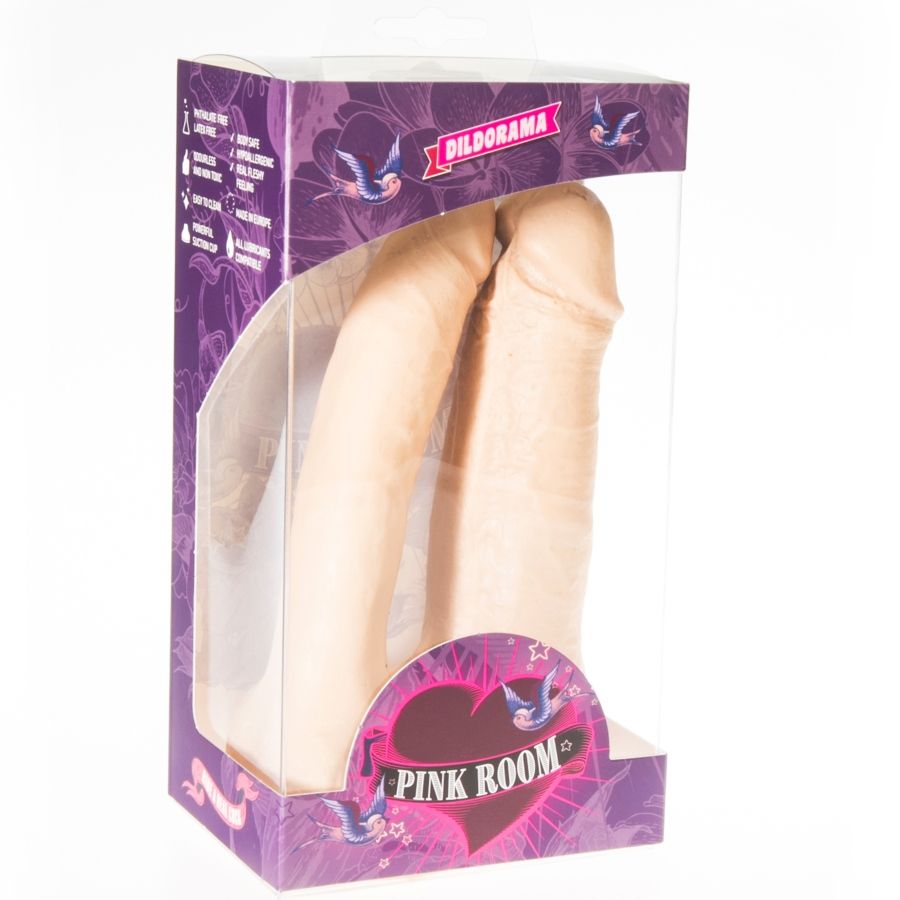 PINK ROOM - DILDO DOBLE REALISTA ARTHUS COLOR CARNE 17 CM/15,5 CM