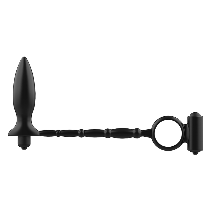 JUGUETES ADICTO - PLUG ANAL CON ANILLO VIBRATORIO