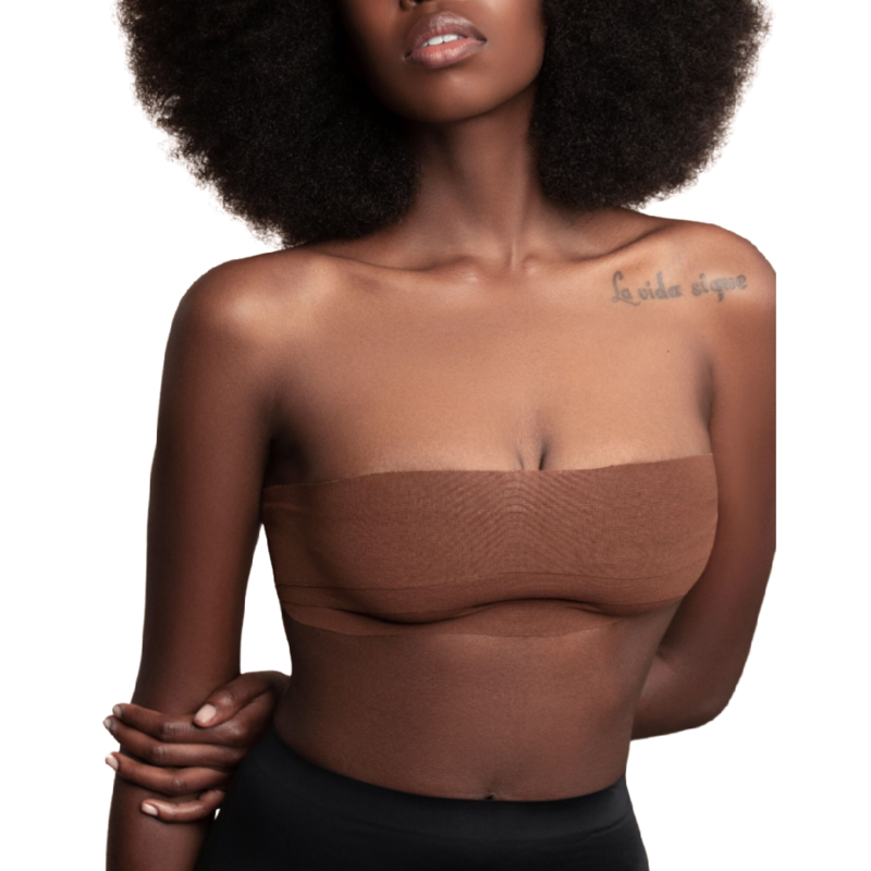 BYE-BRA - CINTA CORPORAL 5 MX 6,5 CM + 3 PARES CUBREPEZONES MARRÓN