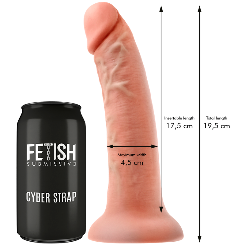 FETISH SUBMISSIVE CYBER STRAP - ARNÉS CON DILDO DE CONTROL REMOTO WATCHME M TECHNOLOGY